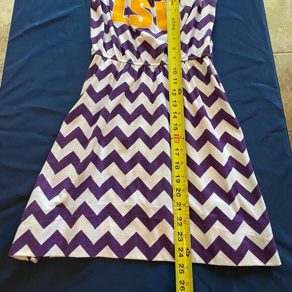 LIVY LU Women's Girl's Size MEDIUM Dress LSU Strapless One of a Kind!! - Picture 5 of 8